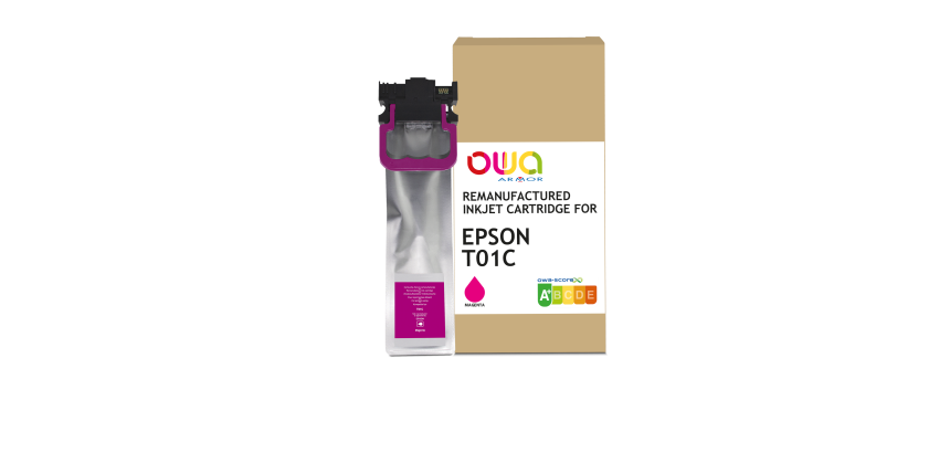 Cartouche d'encre remanufacturée OWA - standard - Magenta - pour EPSON C13T01C300
