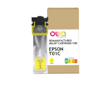Cartouche d'encre remanufacturée OWA - standard - Jaune - pour EPSON C13T01C400