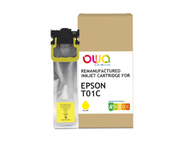 Cartouche d'encre remanufacturée OWA - standard - Jaune - pour EPSON C13T01C400