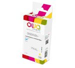 Cartouche d'encre traceur remanufacturée OWA - haute capacité - Jaune - pour HP CZ132A