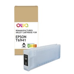 Cartouche d'encre traceur remanufacturée OWA - haute capacité - Noir Photo - pour EPSON T6941