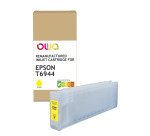 Cartouche d'encre traceur remanufacturée OWA - haute capacité - Jaune - pour EPSON T6944