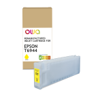 Cartouche d'encre traceur remanufacturée OWA - haute capacité - Jaune - pour EPSON T6944