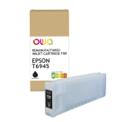 Cartouche d'encre traceur remanufacturée OWA - haute capacité - Black Mat - pour EPSON T6945