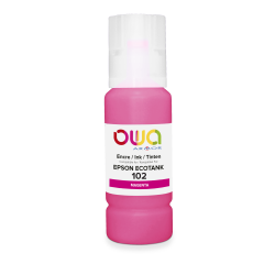 Bouteille d'encre compatible OWA - standard - Magenta - pour EPSON C13T03R340