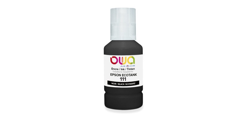 Bouteille d'encre compatible OWA - standard - Noir - pour EPSON C13T03M140