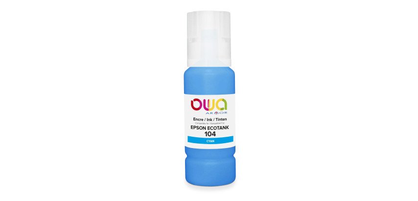 Bouteille d'encre compatible OWA - standard - Cyan - pour EPSON C13T00P240