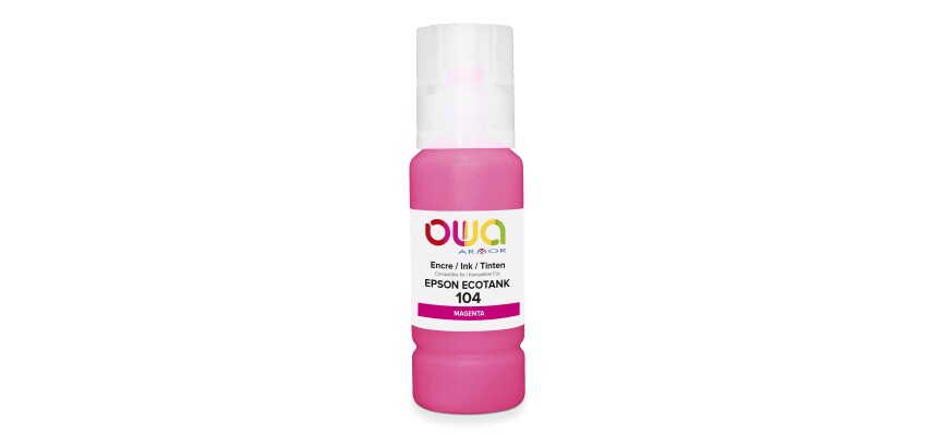 Bouteille d'encre compatible OWA - standard - Magenta - pour EPSON C13T00P340