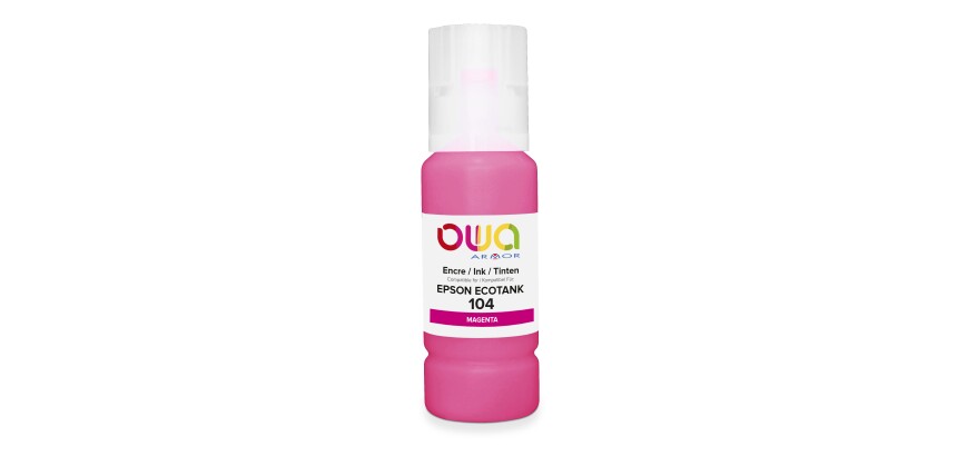 Bouteille d'encre compatible OWA - standard - Magenta - pour EPSON C13T00P340