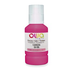 EN_Bouteille d'encre compatible OWA - standard - Magenta - pour CANON GI-56 M