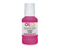 EN_Bouteille d'encre compatible OWA - standard - Magenta - pour CANON GI-56 M