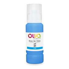 Bouteille d'encre compatible OWA - standard - Cyan - pour HP 31