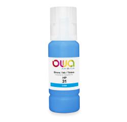 Bouteille d'encre compatible OWA - standard - Cyan - pour HP 31