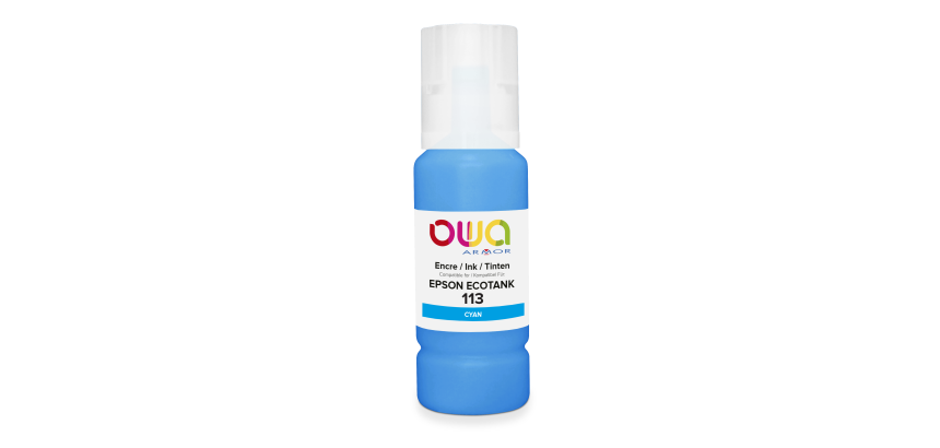 Bouteille d'encre compatible OWA - standard - Cyan - pour EPSON C13T06B240