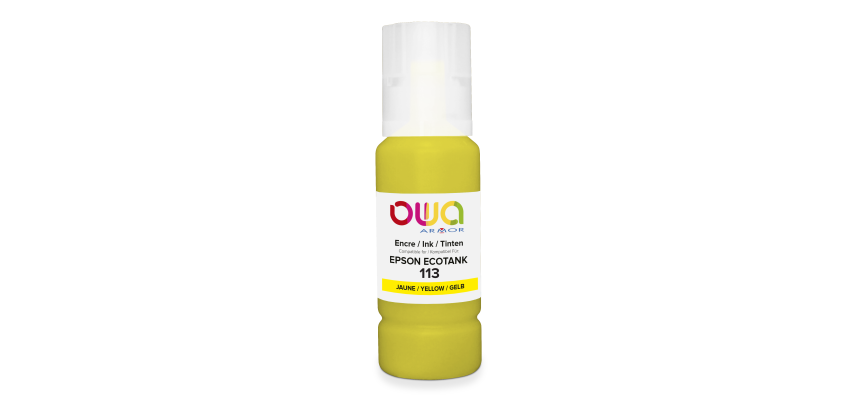 Bouteille d'encre compatible OWA - standard - Jaune - pour EPSON C13T06B440