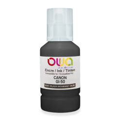 Bouteille d'encre compatible OWA - standard - Noir - pour CANON GI-50 PGBK