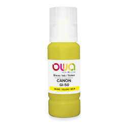 Bouteille d'encre compatible OWA - standard - Jaune - pour CANON GI-50 Y