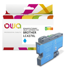 Cartouche d’encre remanufacturable OWA - haute capacité - Cyan - pour BROTHER LC-427XLC