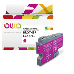 Cartouche d’encre remanufacturable OWA - haute capacité - Magenta - pour BROTHER LC-427XLM