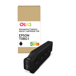 Cartouche d’encre remanufacturable OWA - standard - Noir - pour EPSON T08G1