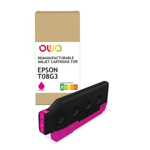 Cartouche d’encre remanufacturable OWA - standard - Magenta - pour EPSON T08G3