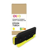 De_cartouche d’encre remanufacturable owa - standard - jaune - pour epson t08g4