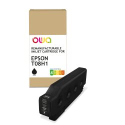 Cartouche d’encre remanufacturable OWA - standard - Noir - pour EPSON T08H1