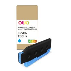 Cartouche d’encre remanufacturable OWA - standard - Cyan - pour EPSON T08H2