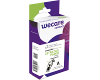 Pack de 2 consommable étiqueteuse WECARE - standard - Noir/Blanc - pour DYMO RL-DY 91200