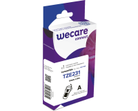 Consommable étiqueteuse WECARE - standard - Noir/Blanc - pour BROTHER TZE-231