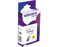 Consommable étiqueteuse WECARE - standard - Noir/Jaune - pour BROTHER TZE-631