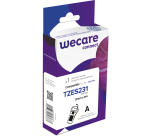Consommable étiqueteuse WECARE - standard - Noir/Blanc - pour BROTHER TZE-S231