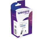 Consommable étiqueteuse WECARE - standard - Noir/Blanc - pour BROTHER TZE-261