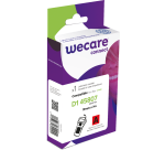 Consommable étiqueteuse WECARE - standard - Noir/Rouge - pour DYMO 45807