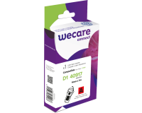 Consommable étiqueteuse WECARE - standard - Noir/Rouge - pour DYMO 40917