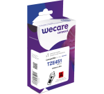 Consommable étiqueteuse WECARE - standard - Noir/Rouge - pour BROTHER TZE-451