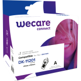 Consommable étiqueteuse WECARE - standard - Noir/Blanc - pour BROTHER DK-11201