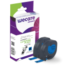 Consumible etiquetadora WECARE - estándar - Negro/Azul - para DYMO 91221