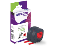 Consommable étiqueteuse WECARE - standard - Noir/Rouge - pour DYMO 91203