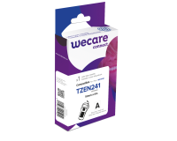 Consommable étiqueteuse WECARE - standard - Noir/Blanc - pour BROTHER TZE-N241