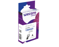 Consommable étiqueteuse WECARE - standard - Noir/Blanc - pour BROTHER TZE-S221