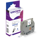 Consumible etiquetadora WECARE - estándar - Azul/Blanco - para BROTHER TZE-233