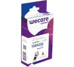 Consumible etiquetadora WECARE - estándar - Rojo/Blanco - para BROTHER TZE-232