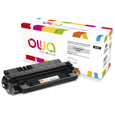 Toner remanufacturé OWA - haute capacité - Noir - pour HP C4129X, CANON CARTRIDGE H