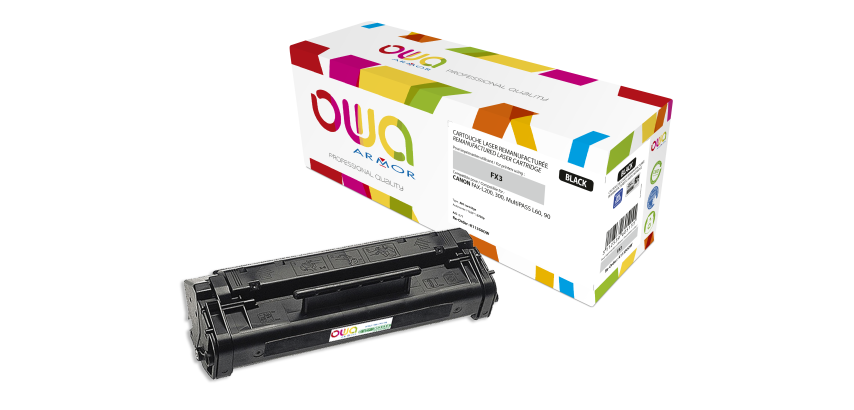 Toner remanufacturé OWA - standard - Noir - pour CANON FX-3