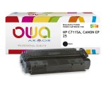 Toner remanufacturé OWA - standard - Noir - pour HP C7115A, CANON EP-25