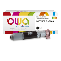 EN_Toner remanufacturé OWA - standard - Noir - pour BROTHER TN-8000