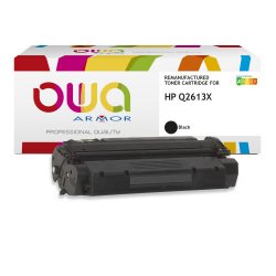 Toner Owa compatible HP 13X Q2613X haute capacité noir pour imprimante laser