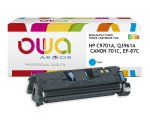 Toner remanufacturé OWA - standard - pour HP C9701A, Q3961A, CANON 701C, EP-87C