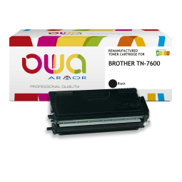 DE_Toner remanufacturé OWA - haute capacité - Noir - pour BROTHER TN-7600